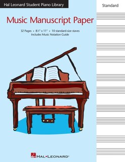 Couverture_Hal Leonard Student Piano Library Standard Music Manuscript Paper