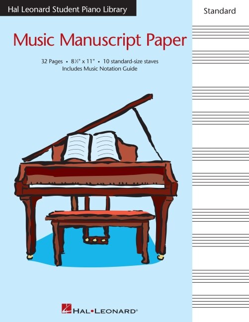Couverture_Hal Leonard Student Piano Library Standard Music Manuscript Paper