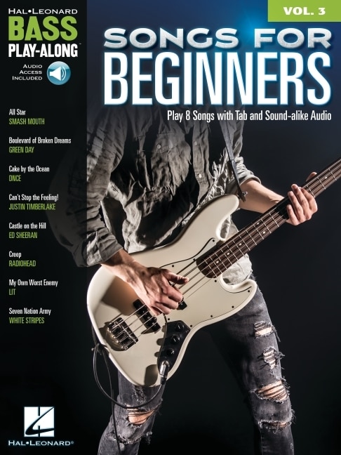 Front cover_Songs For Beginners: Bass Play-along Volume 59 - Book With Online Play-along Audio Tracks