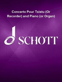 Front cover_Concerto Pour Txistu (Or Recorder) and Piano (or Organ)