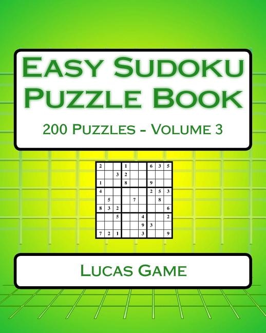 Front cover_Easy Sudoku Puzzle Book Volume 3