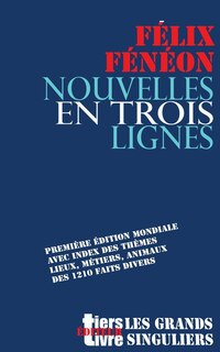 Front cover_Nouvelles en trois lignes
