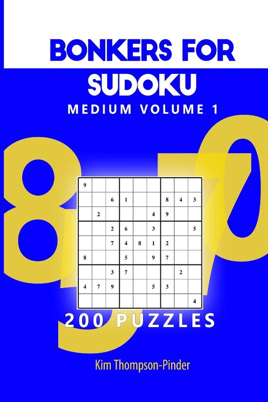 Front cover_Bonkers For Sudoku Medium Volume 1