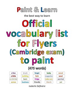 Couverture_Official vocabulary list for Flyers (Cambridge exam) to paint