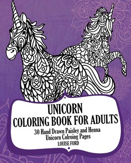 Front cover_Unicorn Coloring Book For Adults