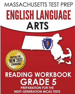 Front cover_Massachusetts Test Prep English Language Arts Reading Workbook Grade 5