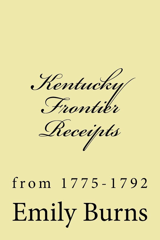 Front cover_Kentucky Frontier Receipts