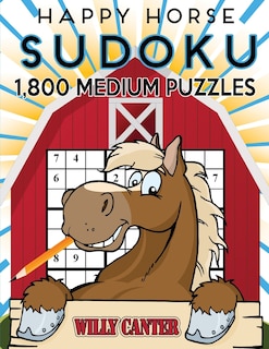Front cover_Happy Horse Sudoku 1,800 Medium Puzzles