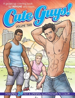 Front cover_Cute Guys! Coloring Book-volume Two