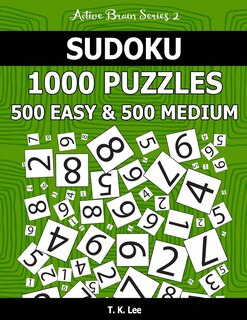 Couverture_Sudoku 1,000 Puzzles, 500 Easy and 500 Medium