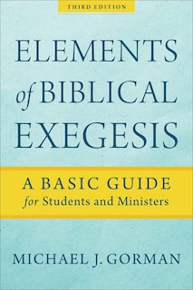 Couverture_Elements of Biblical Exegesis