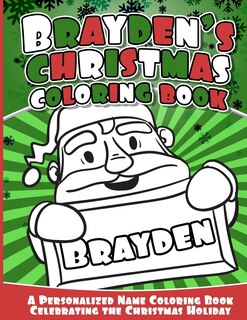 Front cover_Brayden's Christmas Coloring Book