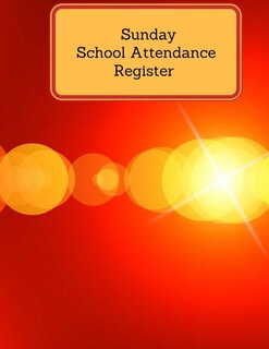 Front cover_Sunday School Attendance Register