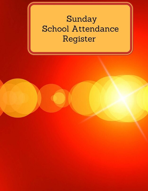 Front cover_Sunday School Attendance Register