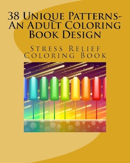 Front cover_38 Unique Patterns-An Adult Coloring Book Design