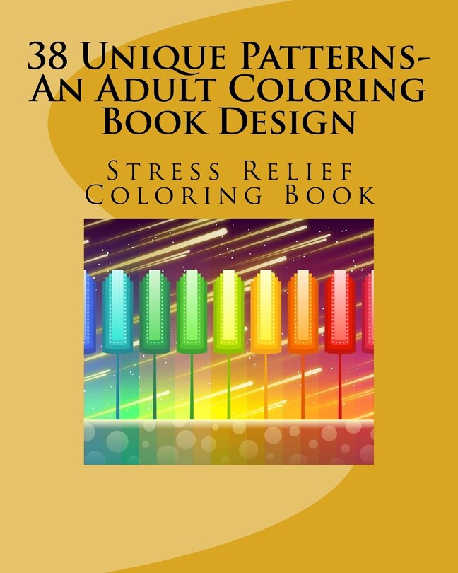 Front cover_38 Unique Patterns-An Adult Coloring Book Design