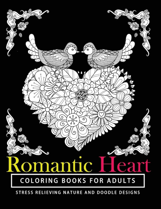 Couverture_Romantic Heart Coloring Books for Adults