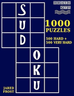 Front cover_1,000 Sudoku Puzzles, 500 Hard and 500 Very Hard