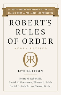 Front cover_Robert's Rules Of Order Newly Revised, 12th Edition