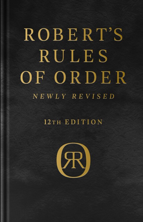 Couverture_Robert's Rules Of Order Newly Revised,  Deluxe 12th Edition