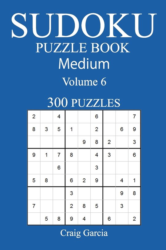 Front cover_300 Medium Sudoku Puzzle Book