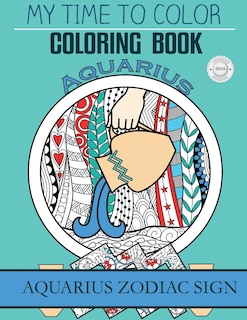 Aquarius Zodiac Sign - Adult Coloring Book