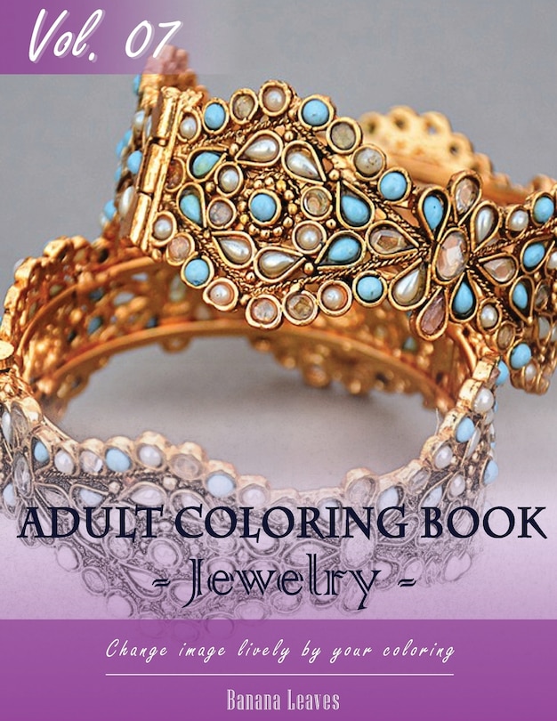 Couverture_Jewelry Coloring Book for Stress Relief & Mind Relaxation, Stay Focus Treatment