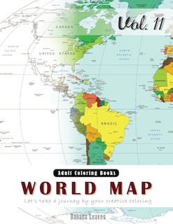 Front cover_World Map Coloring Book for Stress Relief & Mind Relaxation, Stay Focus Therapy