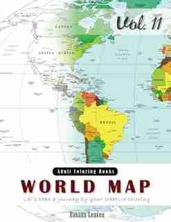 World Map Coloring Book for Stress Relief & Mind Relaxation, Stay Focus Therapy: New Series of Coloring Book for Adults and Grown up, 8.5" x 11" (21.59 x 27.94 cm) by Banana Leaves