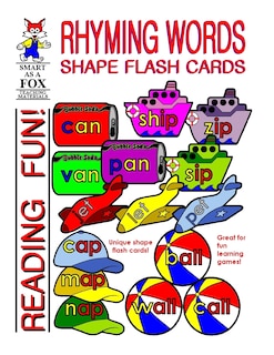 Rhyming Words Shape Flash Cards