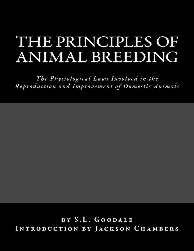 Couverture_The Principles of Animal Breeding