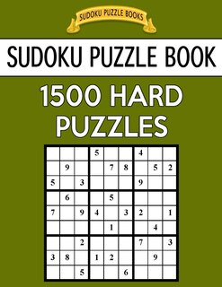 Front cover_Sudoku Puzzle Book, 1,500 HARD Puzzles