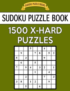 Front cover_Sudoku Puzzle Book, 1,500 EXTRA HARD Puzzles