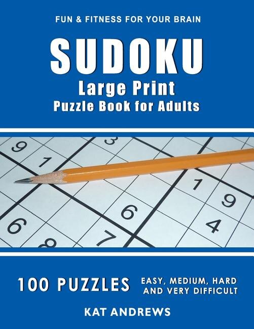 Front cover_SUDOKU Large Print Puzzle Book For Adults