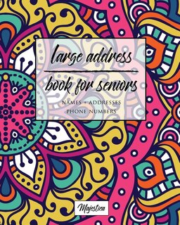 Front cover_Large Address Book For Seniors