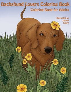 Front cover_The Dachshund Lovers Coloring Book