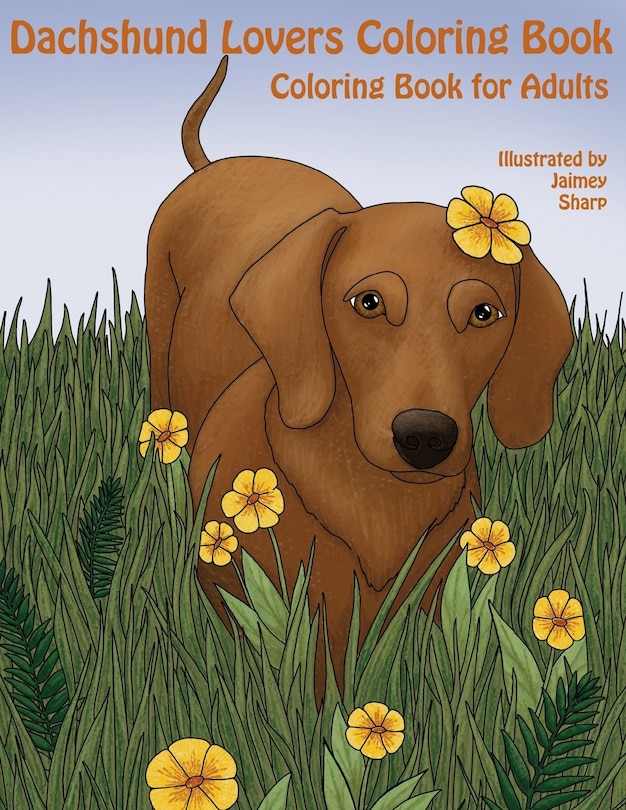 Front cover_The Dachshund Lovers Coloring Book