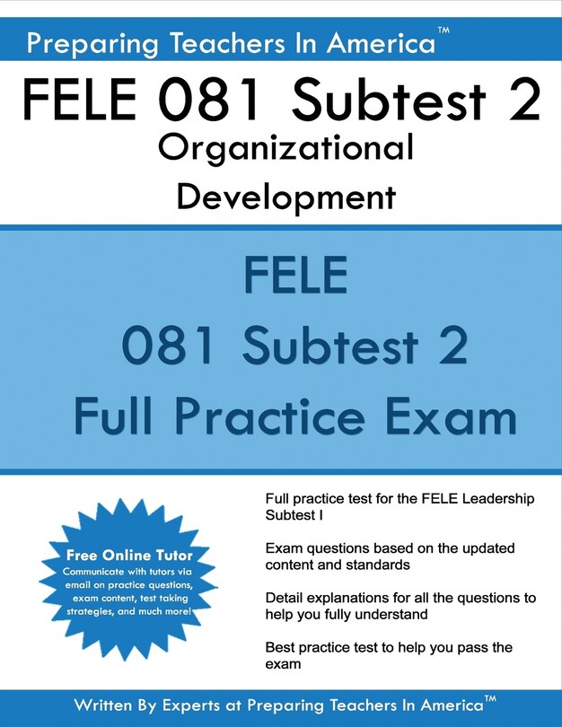 Front cover_FELE 081 Subtest 2 Organizational Development