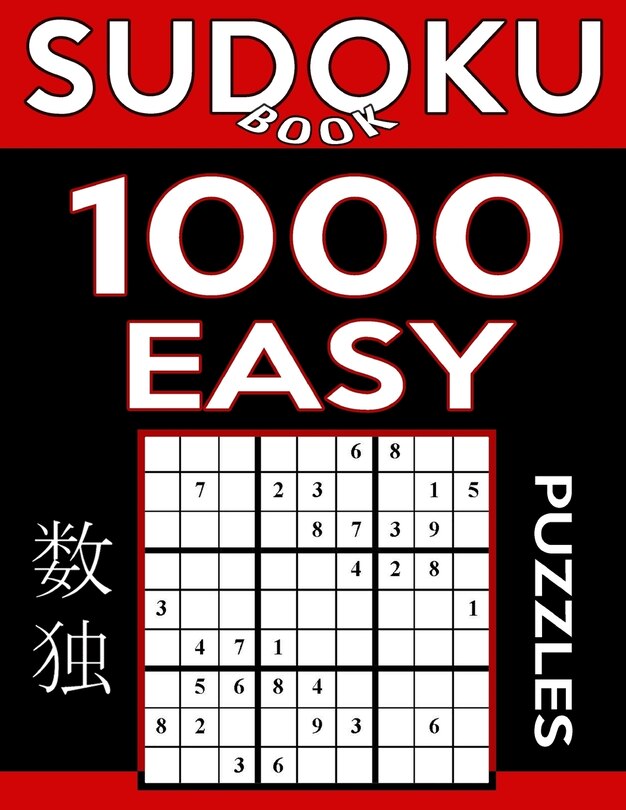 Front cover_Sudoku Book 1,000 Easy Puzzles