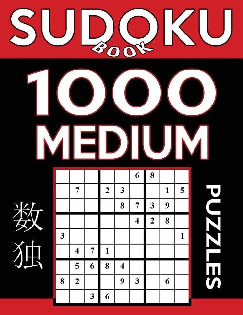 Front cover_Sudoku Book 1,000 Medium Puzzles
