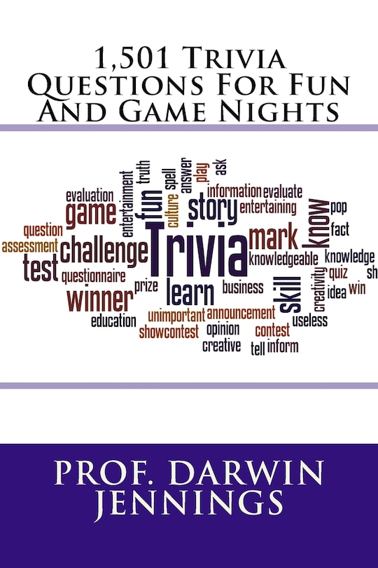 Front cover_1,501 Trivia Questions For Fun And Game Nights