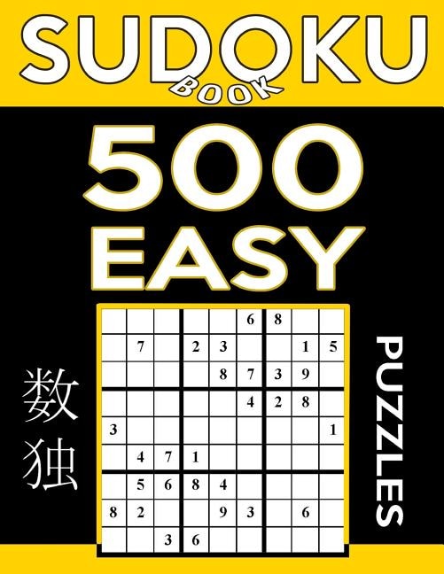 Front cover_Sudoku Book 500 Easy Puzzles