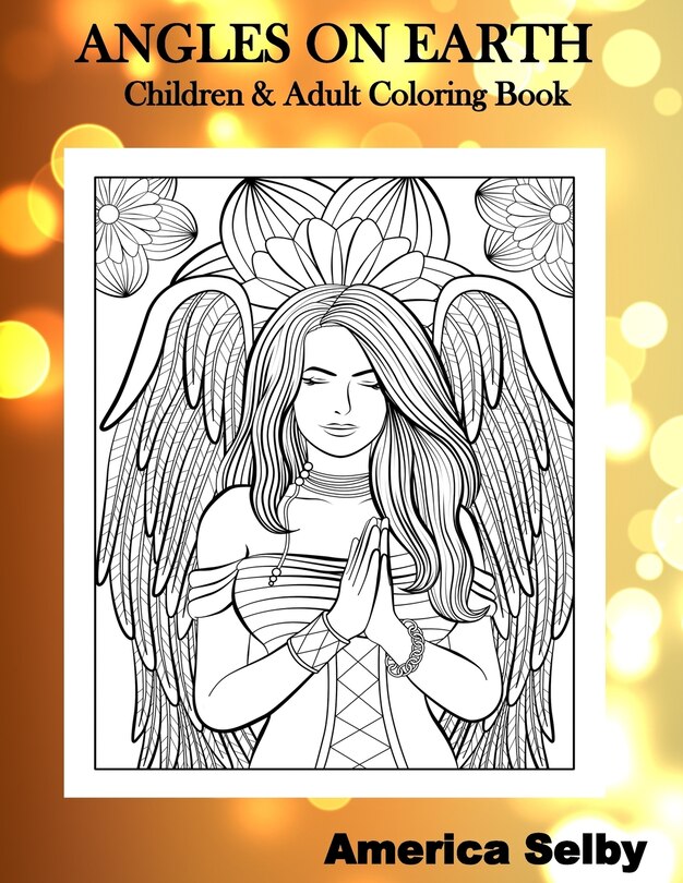 Front cover_Angles on Earth Children & Adult Coloring Book