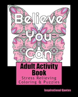 Front cover_Adult Activity Book Inspirational Quotes