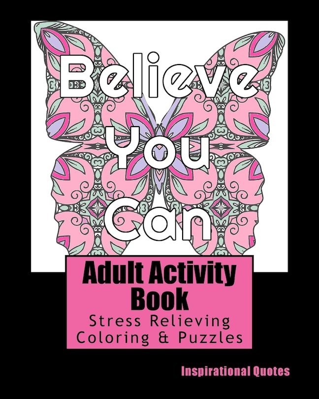 Front cover_Adult Activity Book Inspirational Quotes