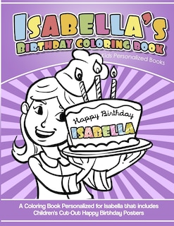 Couverture_Isabella's Birthday Coloring Book Kids Personalized Books