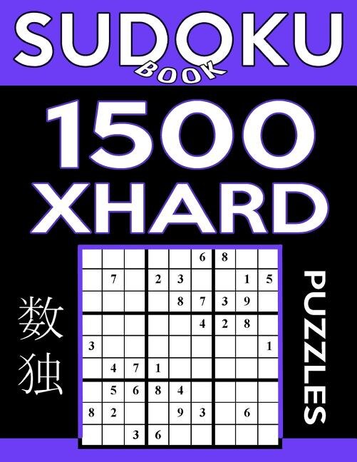 Front cover_Sudoku Book 1,500 Extra Hard Puzzles
