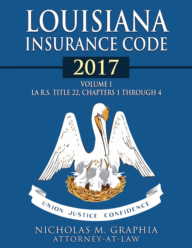 Couverture_Louisiana Insurance Code 2017, Volume I