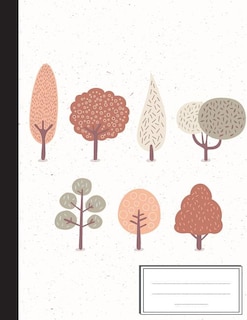 Cute Tree Drawing Sweet Pastel: Composition Notebook: College Wide Ruled Writer's Notebook For School / Teacher / Office / Student: