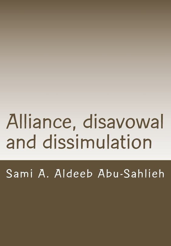 Couverture_Alliance, disavowal and dissimulation
